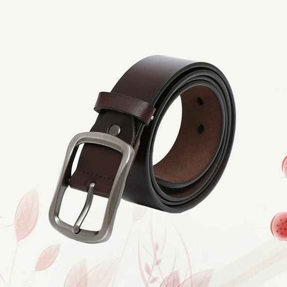 Homoyoyo Coffee Men Belt Adjustable Minimalist Style for Jeans