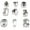 Silver, variant on petal shaped 1 Pcs Bunuelos Mold with Wooden Handle Snowflakes Christmas Tree Rosette Iron Molds Aluminum Cast Cookie Cutter Maker for Waffle Achappam Christmas Party Deserts Baking Cooking