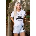 thumbnail image 3 of Love Forever Cute Romantic Valentine Women's Graphic T Shirt Tees Brisco Brands L, 3 of 5