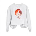 thumbnail image 4 of Inverlee Women's Halloween Sweatshirts Plus Size Pumpkin Ghost Graphic T-shirt Going Out Round Neck Sweatshirt Long Sleeve Tunic Pullover Tops Halloween Costumes, 4 of 4