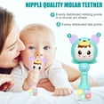 thumbnail image 2 of Homaful Baby Toys Rattles Shakers Teether Electronic Rattle Shaker with Light and Musical Baby Gift Set for Hand Development Early Educational Toys for 0 3 6 9 12 Months Girls Boys, 2 of 7