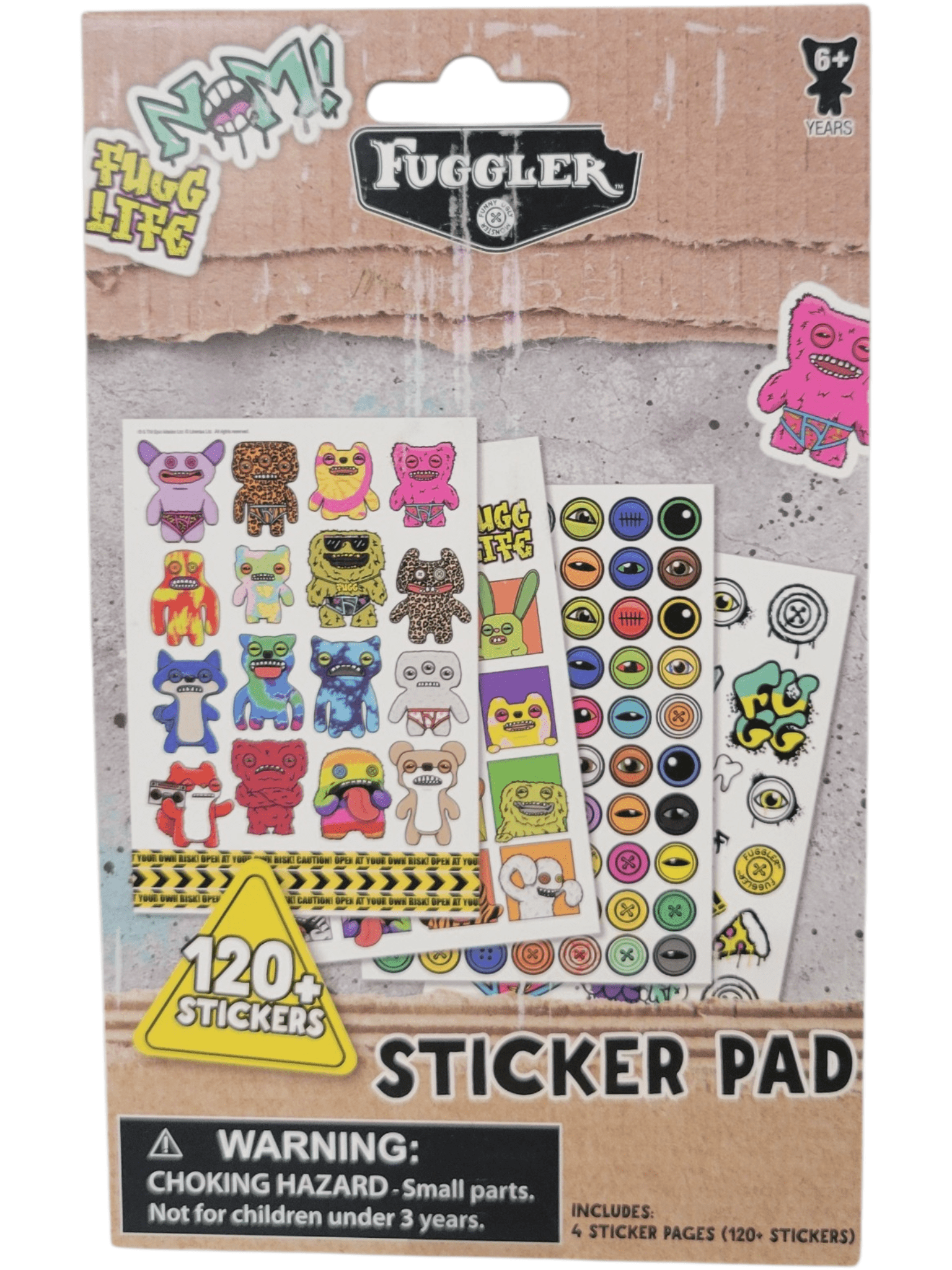 Fuggler Fuzzy Red Pencil Case with 4 Sticker Packs