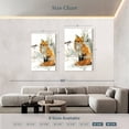 thumbnail image 4 of Elephant Stock Fox And Friend Wall Art - Vertical Multi Panel Canvas - Living Room Wall Decor - Animal Multi Panel - White And Orange Decor By Carol Robinson - 48" x 74", 4 of 8