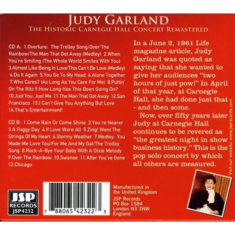 Historic Carnegie Hall Concert (CD) - Walmart.com
