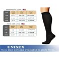 thumbnail image 4 of Lindbes 4pairs Black Compression Socks For Sports, 4 of 4