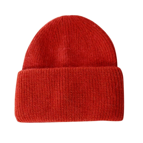 EnJoCho Ladies Classic Knit Slouchy Beanie Knitted Hat Womens Candy Color Versatile Fashion Hat Women's Autumn And Winter Solid Warm Hat Rabbit Suede Hat Men And Women Houndstooth Knit Beanie