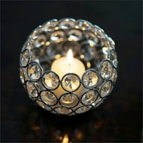 Efavormart Crystal Beaded Votive Tealight Wedding Crystal Candle Holder - 4" Dia x 3.5" Tall
