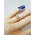 thumbnail image 5 of Gold V Filigree Ring Wedding Stack Gold plated 925 Silver ring, 5 of 5