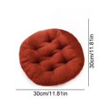 thumbnail image 2 of Round Chair Cushion - Thick Padded Seat Pad for Office,& Dining Chairs All-Season Breathable Linen Fabric Washable Cover 1-Pack, 2 of 2