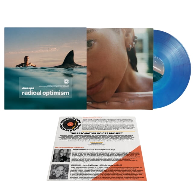 Dua Lipa Radical Optimism Deluxe Vinyl (Blue & White) with Signed