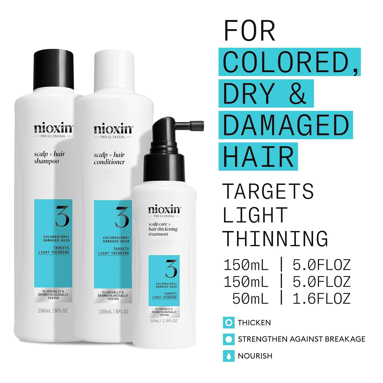 Nioxin Hair Care Kit System 3 (1 Month Supply)