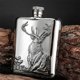 thumbnail image 3 of Stainless Steel Wine Flask Hip Flask 6 Oz Deer Pattern Whiskey Pocket Whiskey Bottle Alcohol Bottle, 3 of 5