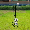 thumbnail image 1 of Soporte vertical de 8 niveles para almacenamiento de balones de fútbol, ​​organizador portátil de equipo deportivo para sala de estar, baloncesto, negro, 1 of 8
