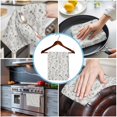 thumbnail image 3 of Gray Flowers Kitchen Towels Set of 2, Water Absorbent Dish Towel, Spring Summer Farmhouse Botanical Decorative Hand Towels - Quick Drying Cloth for Cooking Baking, 18x28 Inch, 3 of 8