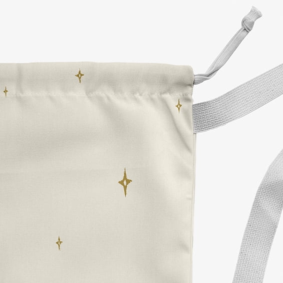Simply Daisy Shining Stars 18 x 29 in Ivory Laundry Bag