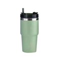 thumbnail image 3 of Tazas de agua con y tapa taza de café taza de viaje de acero inoxidable para portavasos de vehículo conveniente doble pared duradera Verde 20oz, 3 of 9