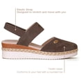thumbnail image 3 of CHICVOMEY Casual Wedge Heels for Women Sandals Clogs for Women Platform Sandals with Adjustable Elastic Ankle Strap, 3 of 9