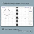 thumbnail image 4 of POPRUN 2026 Weekly Agenda 30-Mintue Planner (Medium 7'' x 8.5'') - From Jan 2026 to Dec 2026 - Two Pages Per Week Appointment Book with Monthly Tabs, Softcover, Inner Pocket - Pink, 4 of 6