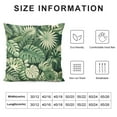 thumbnail image 5 of Shiartex  Green Tropical Plants Decorative Throw Pillow Covers Summer Palm Tree Leaves Square Outdoor Pillowcases Hidden Zipper for Sofa Couch Porch Bed Living Room Decor, 5 of 5