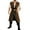 Brown%GC100, variant on SJLDQY Carnival Mens Pirate Dress Up Fashion Velvet Vest Outfits Party Funny Stage Performance Clothes Set