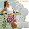 thumbnail image 5 of SEANATIVE Womens Tennis Skirt Pleated Athletic Skirts with Pockets High Waist Golf Pickleball Skort Sports Tummy Control Workout Mini Skirts, XL, Pink Black Leopard Print, 5 of 7