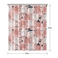 thumbnail image 5 of Pink Hued Cute Halloween Ghosts Pattern Shower Curtain 72"x84" ,Bathroom Decorative Shower Curtains Set with 12 Hooks,Modern Waterproof Washable Shower Curtain, 5 of 6