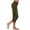 Army Green, variant on Posijego Women's Capri Pants Low Waist Yoga Athletic Pants Straight Leg Rolled Cuffed Summer Casual Capris Pants for Women
