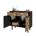 thumbnail image 5 of Manhattan Comfort Liam Sideboard made from Engineered Wood in Brown & Brown Wood, 5 of 10