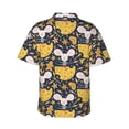 thumbnail image 3 of Goofa Mouse Cheese Hawaiian Shirt for Men, Unisex Summer Beach Casual Short Sleeve Button Down Shirts,Aloha Tropical Floral print shirt-Small, 3 of 9