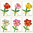 thumbnail image 1 of Bloques de construcción de ramo eterno, modelo de flores, decoración creativa de plantas de escritorio para el hogar, ladrillos de ensamblaje, juguete educativo, regalos para niños y niñas, 1 of 5