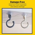 thumbnail image 7 of 360°Rotating Ceiling Adhesive Hook，Heavy Duty Wall Adhesive Hooks，Waterproof Bathroom Kitchen Heavy Duty Self Adhesive Hooks (White/1 Pcs) 2.76x2.76", 7 of 7
