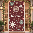 thumbnail image 2 of Festive Christmas Decor Holiday Banner Winter Scene for Christmas Party Indoor Events Festive Decorations, 2 of 9