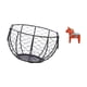 thumbnail image 5 of Cesta De Alambre Para Guardar Huevos, Cesta Tejida De Alambre De Hierro, Cesta Rústica Para Frutas Y Verduras, Para Encimera De Cocina, Baño, Adorno Sueco Coleccionable, Figura De Caballo, 5 of 8