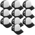 thumbnail image 1 of HLONK 10pcs Diy Heat Transfer Baseball Cap Blank Printing Diy Hat Mesh Design Breathable Sublimation Hat, 1 of 7