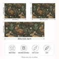 thumbnail image 2 of Yayeee Pillowcase Standard Size Set of 2 Satin Wrinkle Resistant Envelope Pillow Case, Brown Floral Rabbits Pattern, 2 of 8
