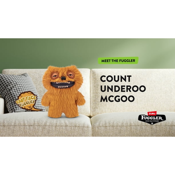 Fuggler, Plush Monster, 9 inch Fart Face, Funny Ugly Stuffed Toy