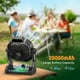 thumbnail image 4 of JINLICTE Ventilador solar de 10400 mAh con linterna LED, ventilador de camping con panel solar, ventilador solar recargable de 7 W para exterior, ventilador silencioso para tienda de campaña con pilas, 4 of 5