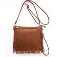 thumbnail image 5 of Bolso de borla con forma de bola de masa, bolso de mano con correa corta, bolso de mensajero para mujer, bolso de cuero, 5 of 5
