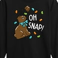 thumbnail image 3 of Instant Message - Oh Snap Chocolate Bunny - Toddler And Youth Long Sleeve Graphic T-Shirt, 3 of 6