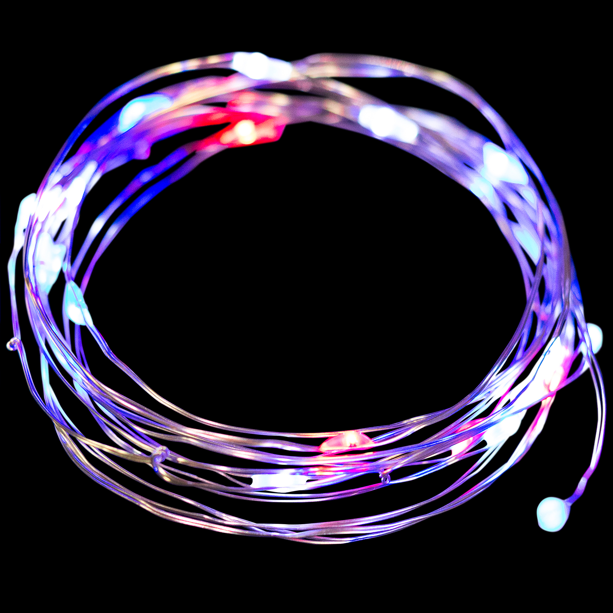 Northlight Patriotic LED Micro Fairy Lights - 17' - Red, White and Blue - Copper Wire - 50ct