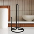 thumbnail image 3 of Stainless Steel Wire paper towel Holder-Easy One-Handed Tear Kitchen Dispenser with Weighted Base for Standard Paper Towel Rolls, ORB finish, 3 of 4