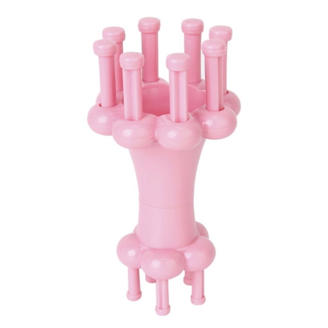 MasteelfCA Practical Plastic Round Shaped DIY Knitting Spool Loom in Two Sizes (Pink Random Color for Accessories)