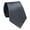 Charcoal Gray, variant on Men’s Navy Blue Tie, Solid Color Necktie for Business and Wedding