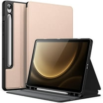 JETech Case for Samsung Galaxy Tab S10 FE / S9 FE 10.9-Inch with S Pen Holder, Slim Folio Stand Protective Tablet Cover, Multi-Angle Viewing (Rose Gold)