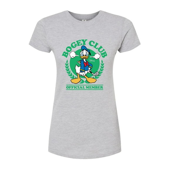 Disney - Donald Duck Bogey Club - Juniors Fitted Graphic T-Shirt