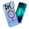 thumbnail image 1 of Funda Case Carcasa Tornasol Color Azul Con Soporte Premium Para iPhone 15 PRO Compatible Con Magsafe., 1 of 7