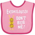 thumbnail image 3 of Inktastic Entomologists Bug White Text Boys or Girls Baby Bib, 3 of 4