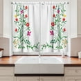 thumbnail image 2 of Ambesonne Flower Kitchen Curtains, Floral Leaves Buds Ivy, 55"x39", Multicolor, 2 of 3