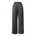 thumbnail image 5 of Angala Effortless Wide Leg Mid Rise Pants For – Loose Fit Creased Casual Suitable For Everyday Travel And Wear Soft Beautiful Women's Casual Trousers, 5 of 6