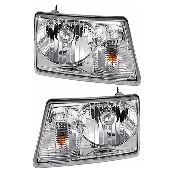 New Pair Of Halogen Headlights Compatible With Ford Ranger Xlt Extended Cab Pickup 4 Door 2.3L 2.5L 3.0L 4.0L 2001 2002 2003 2004 2005 2006 2007 2008 2009 2010 2011 By Part Number Fo2503173 Fo2502173